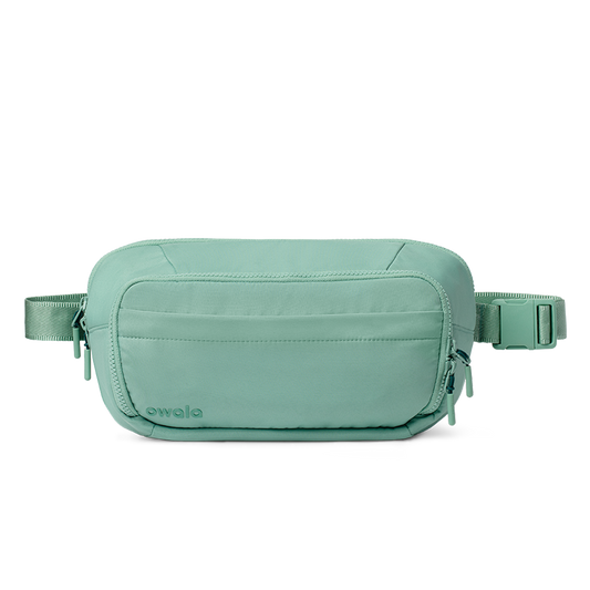 The All-Day Crossbody, Smooth Weave / Sea Glass